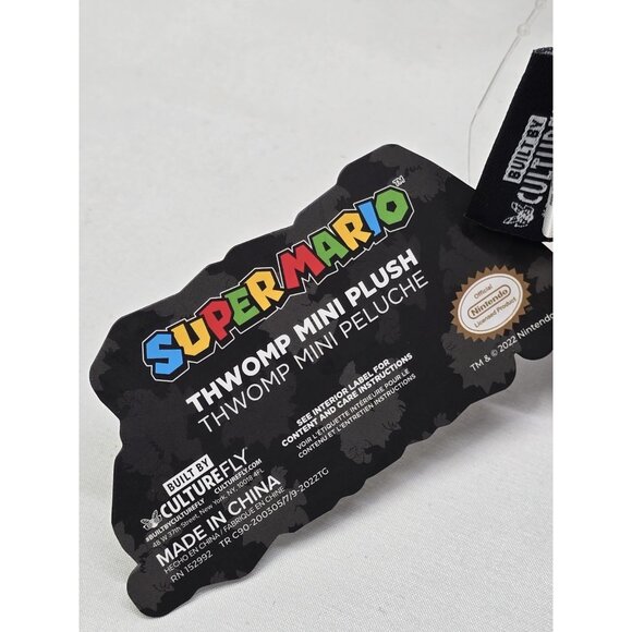 Culturefly Super Mario Thwomp Mini Stuffed Toy Plush 5 Inches - Picture 4 of 8